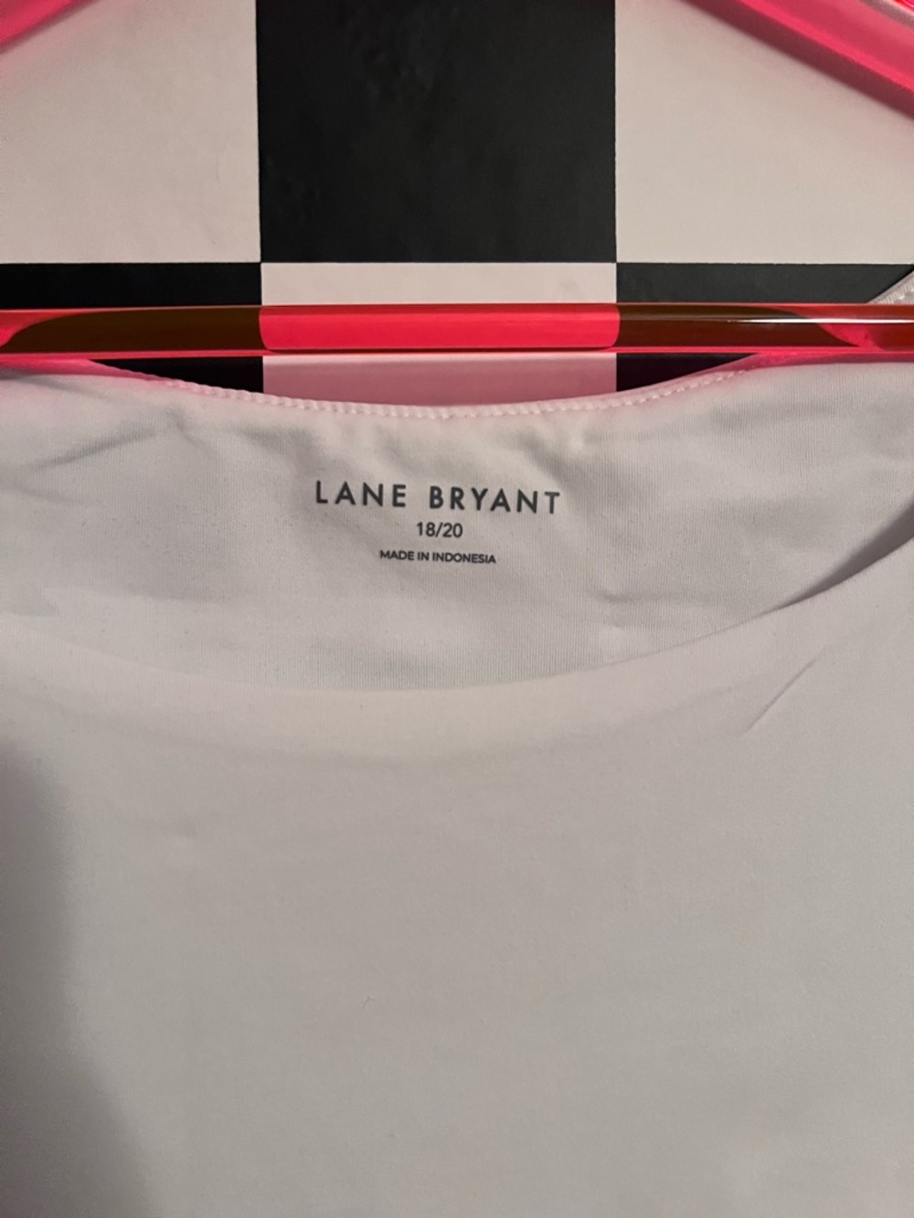 Lane Bryant White Long Sleeve Scoop-Neck Top - Picture 2 of 4